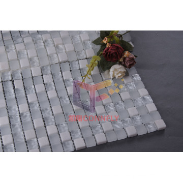 Super White Crystal Mix Stone Mosaic (CS136)